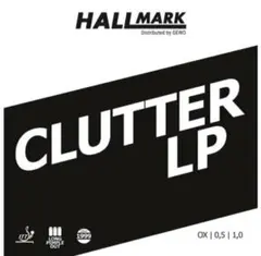 赤　Hallmark 　CLUTTER LP 卓球　粒高　ラバー　イボ　R2