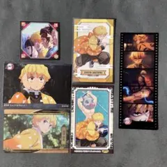 鬼滅の刃 無限城編 我妻善逸 中国限定フィルム風カード等6点セット