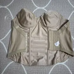 ベージュ サテン コルセット ブライダルインナー