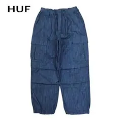 HUF リップストップ カーゴ パンツ ストライプ 20周年記念 ネイビー Mのサムネイル