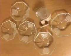 フロストガラス5枚 パフェグラス2個 昭和 レトロ 喫茶店