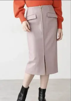 ナチュラルビューティーベーシック ひざ丈スカート