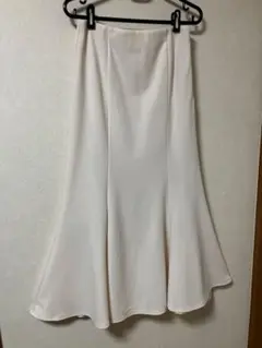 GU カットソー マーメイド スカート ロング オフホワイト Ｍ 美品