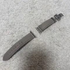 Apple Watch用レザーバンド ベージュ・ダークブラウン　本革