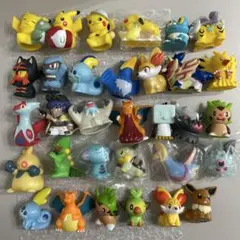[激レア]ソフビ ポケモン すくい人形まとめ売り ポケモン 35個まとめ売り TOMY 初期 モンコレ ソフビ フィギュア 指
