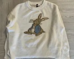 H&M ピーターラビット　ジャガードニットセーター　M