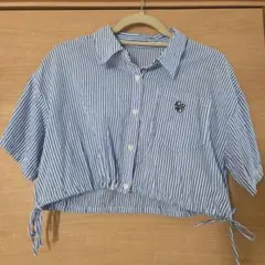 INGNI 刺しゅうサイドドロストショート半袖シャツ