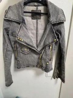 d.i.a. グレー ライダースジャケット