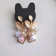 No.107【一点物】ハンドメイドピアス