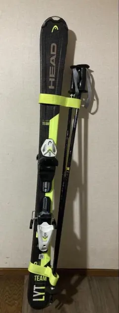 な*つ様 ★★HEAD ジュニア スキー板 117cm ポール付き★★