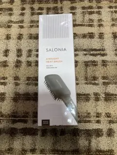 SALONIA ストレートヒートブラシ SL-012BK ブラック ワイドタイプ