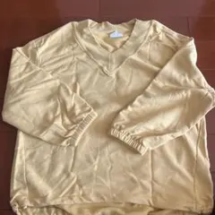 GAP Vネック 長袖カットソー イエロー XS
