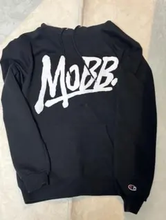 MOBB Championコラボパーカー ブラック フード付き