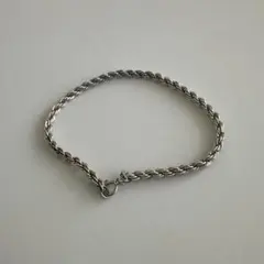シルバー ツイストチェーン ブレスレット