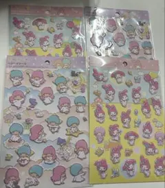 【4枚】ダイソー　シール　マイメロ　キキララ　サンリオ