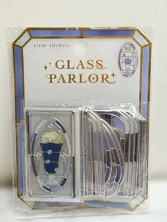 【24時間以内発送】 GLASS PARLOR クリアステッカー ネイビー