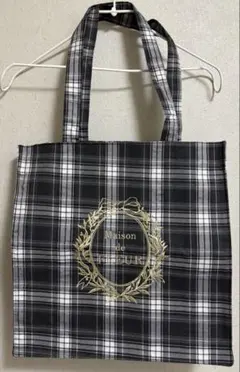 Maison de FLEUR チェック柄トートバッグのサムネイル