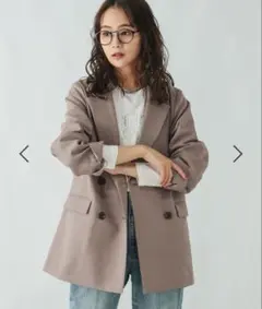 吉高由里子さん着用グローバルワーク✳︎お手入れラクラクセットアップ/Wジャケット