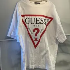 GUESS Tシャツ ホワイト Mサイズ　ビックシルエットのサムネイル