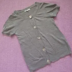 バナナ・リパブリック　麻半袖カーディガン