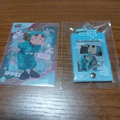 忍たま乱太郎 場面写パーツ付きフレームアクリルチャーム クリアカード 上ノ島一平