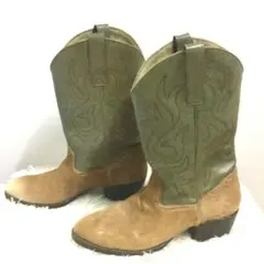 希少✨ハラコ ウエスタンブーツ y2k パンク クリスマス 大サイズ 28cm