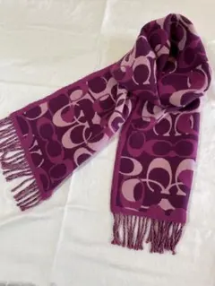 COACH コーチ　マフラー　ウール100%