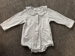 SLAP SLIP ストライプロンパース 80