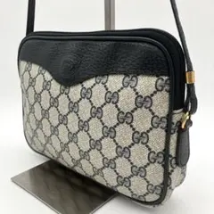 GUCCI ショルダーバッグ インターロッキング マイクロGG PVC×レザー