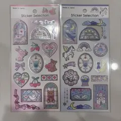 デザインシール ステンドグラス 2枚セット