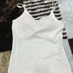 ☆アズールバイマウジー☆ホワイトリブ編みキャミソール