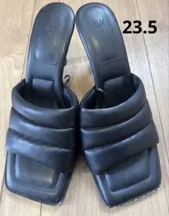 「あずき様専用」 H&M ブラックヒールサンダル 38