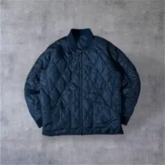 【リバーシブル】コロンビア中綿キルティングジャケット刺繍　00s 黒　Lゆるだぼ