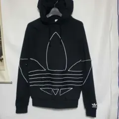 ★adidas★レアモデル！◆トレフォイル ライン刺繍ロゴ パーカー