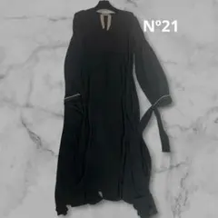 NOBLE ストレート Vネック ワンピース 黒 38 - メルカリ