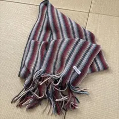 bulle de savon ストライプニットマフラー