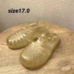 devirock グリッターサンダル 17cm イエローラメのサムネイル