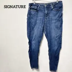 一点もの✨SIGNATURE レディース スキニーデニム ダークブルー