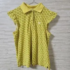 PEARLY GATES パーリーゲイツ ノースリーブポロシャツ 総柄