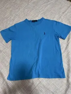 EASTBOY Tシャツ ブルー 刺繍ロゴのサムネイル