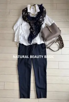 美脚効果★NATURAL BEAUTY BASIC XS パンツ麻のサムネイル