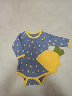 Sale 新品未使用 レモン柄ロンパース