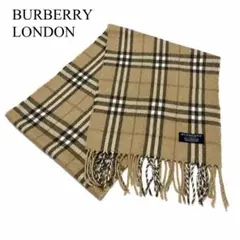 BURBERRY LONDON 버버리 머플러 럼 울 100% 노바 체크