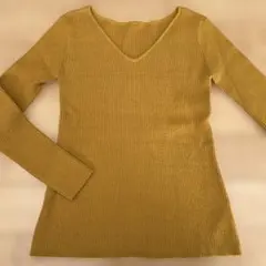 ROPE PICNIC ロペピクニック　からし色　マスタード Vネック