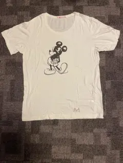 Disney ミッキーマウス プリントTシャツ ホワイトLサイズ