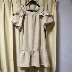 31 Sons de mode フリル付きミニワンピース