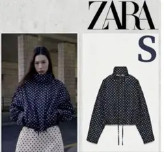 希少】 新品 ZARA ドット柄パフジャケット 水玉 赤色 XXL - メルカリ