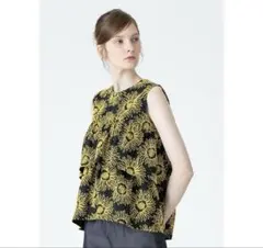 パピヨネ★SUM1 STYLEスミ スタイル花柄切り替えTシャツ ear PAPILLONNER（イアパピヨネ）の「【SUM1 STYLE（スミ スタイル