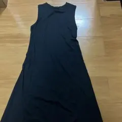 UNIQLO ハナタジマコラボ ロングフレアワンピース ノースリーブ ユニクロ