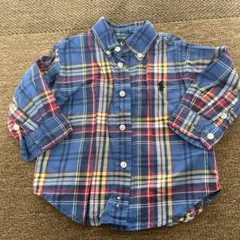 ラルフローレン　12M  80㎝　子供チェックシャツ